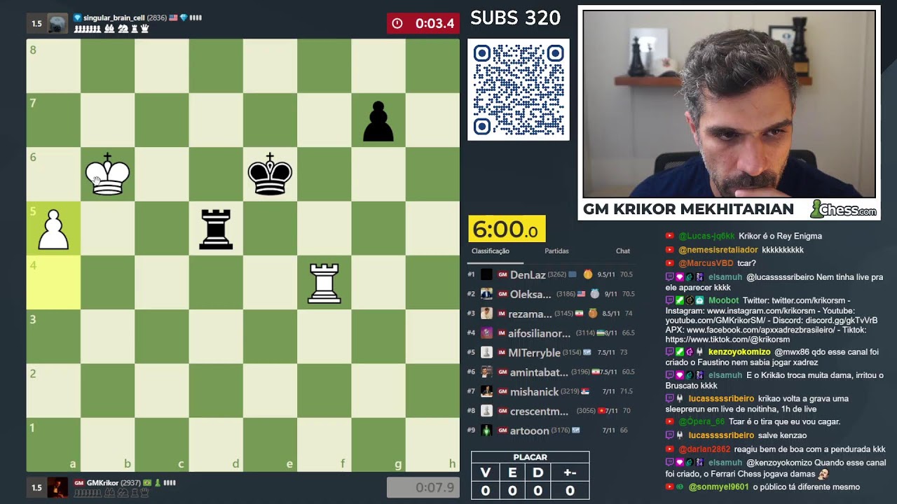 Thursday 3 0 (3 minutos) #3 no chess.com (29/01/2026)