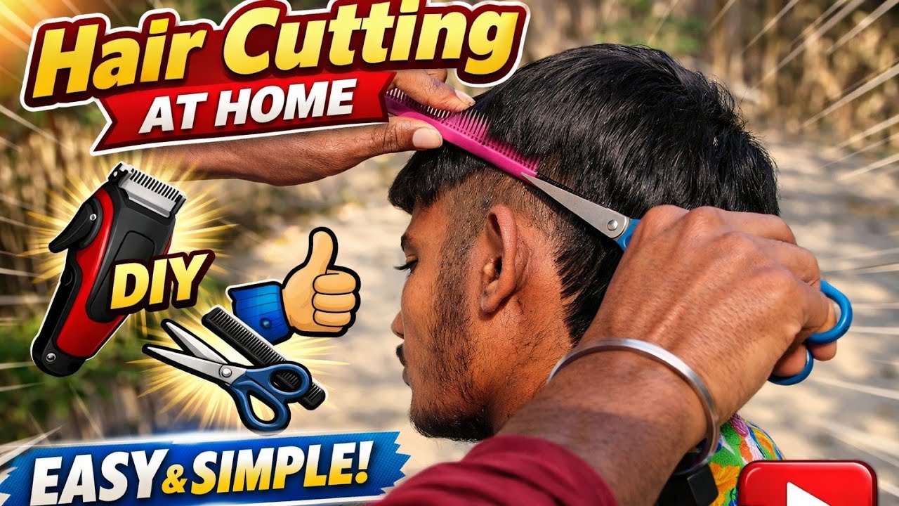 Hair Cutting At Home ||आज हमने घर पर किया हेयर कटिंग || Life Of Rajan #barber #barbershop 