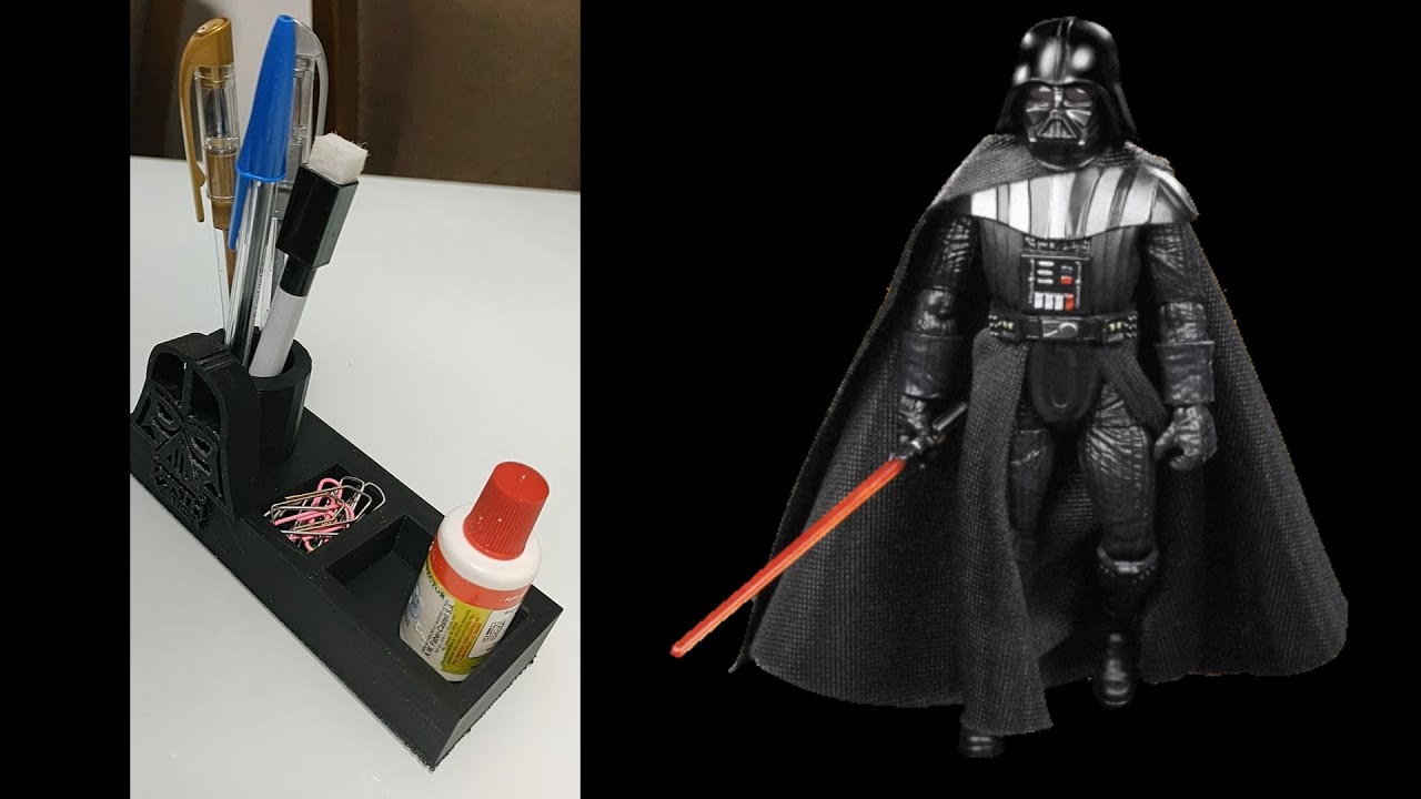 Porta canetas Darth Vader/#GrowWhitFilmora
