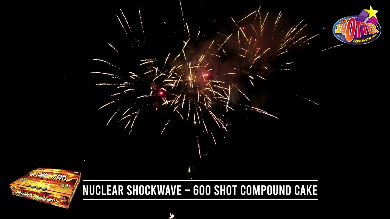 Nuclear Shockwave - 600 Shot Compound Cake #fireworksuk #bonfirenight