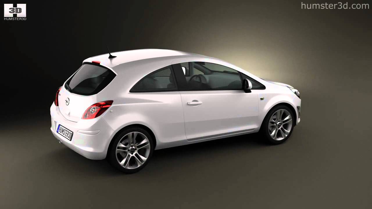 Opel Corsa 3-door 2011 3D model by 3DModels.org
