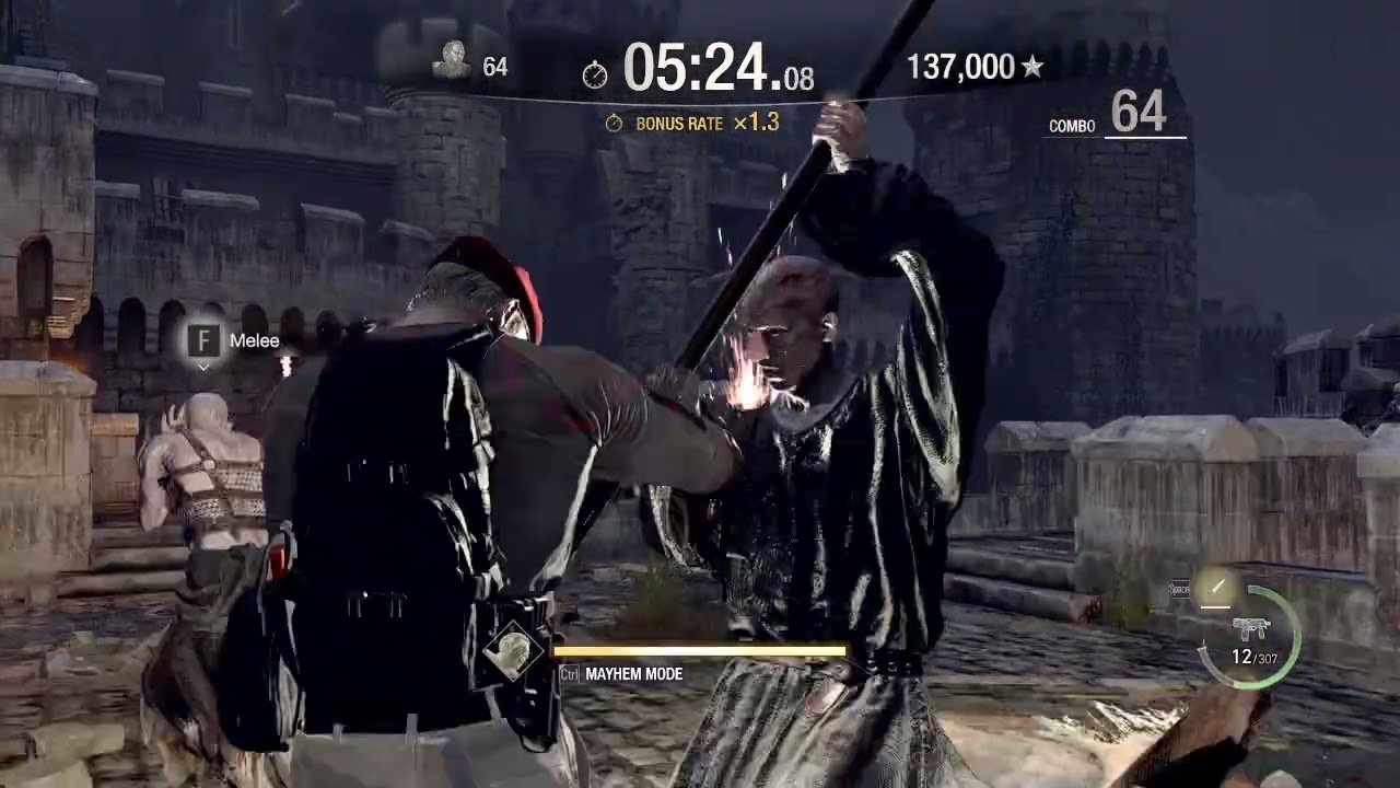 Resident Evil 4 Remake - Mercenaries - Castle - KRAUSER S++