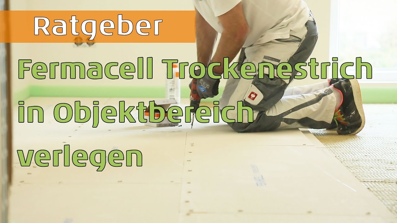 Fermacell Trockenestrich inkl. Akkustikdämmung in Objektbereich verlegen