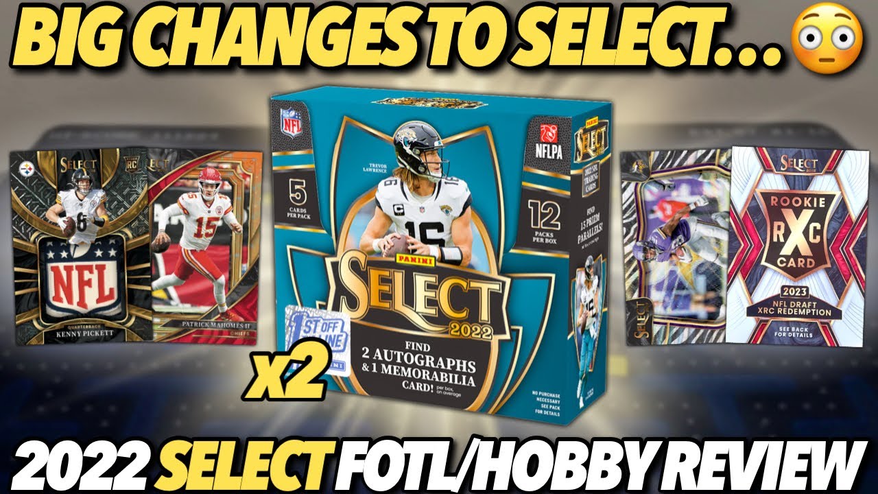 FIRST LOOK AT THE NEW SELECT 🏈 (BIG CHANGES)! 😳🔥 2022 Panini Select Football FOTL Hobby Box Review