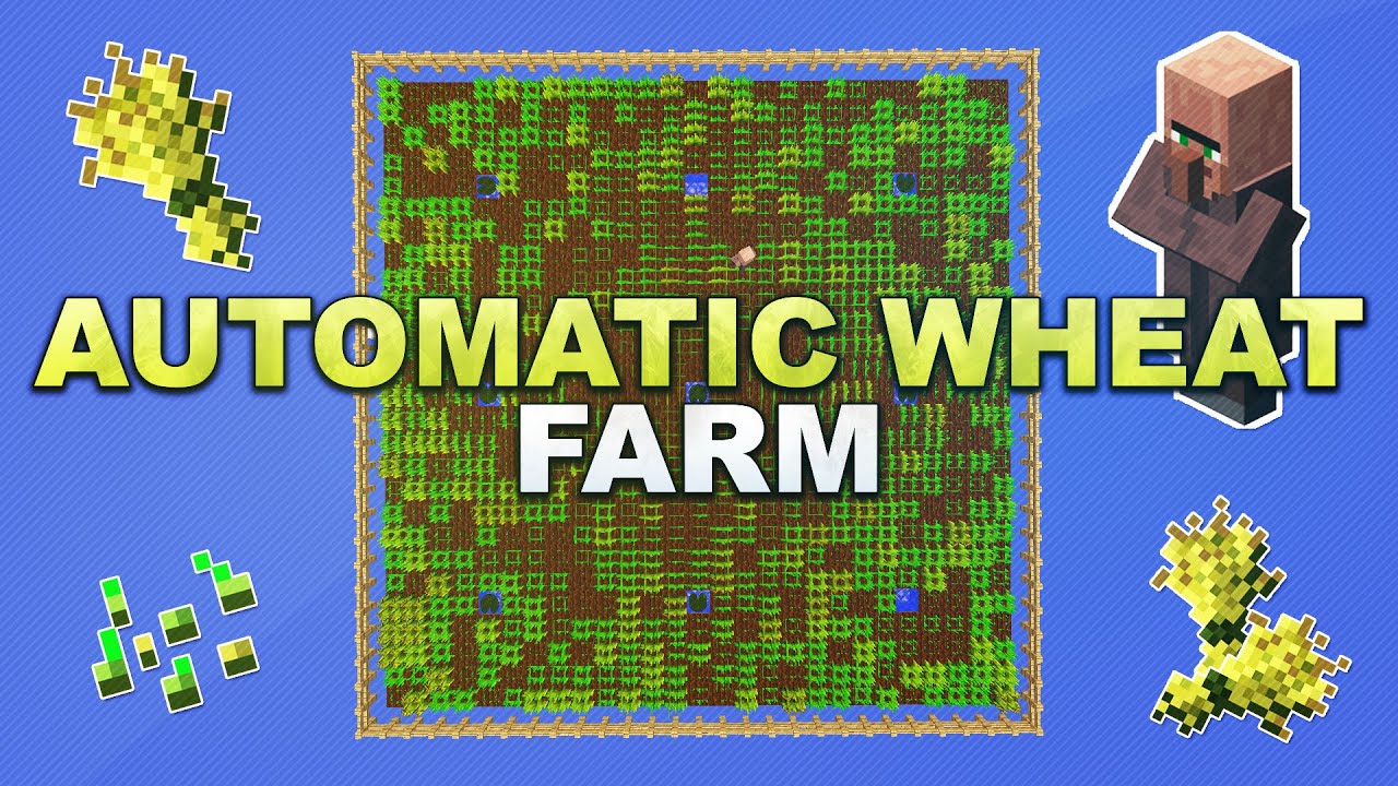 Minecraft - Automatic Wheat Farm // Auto. Weizen Farm - Tutorial 1.13