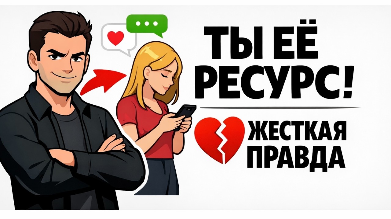 Ты её ресурс, а не мужчина. Жестокая правда о «любви».