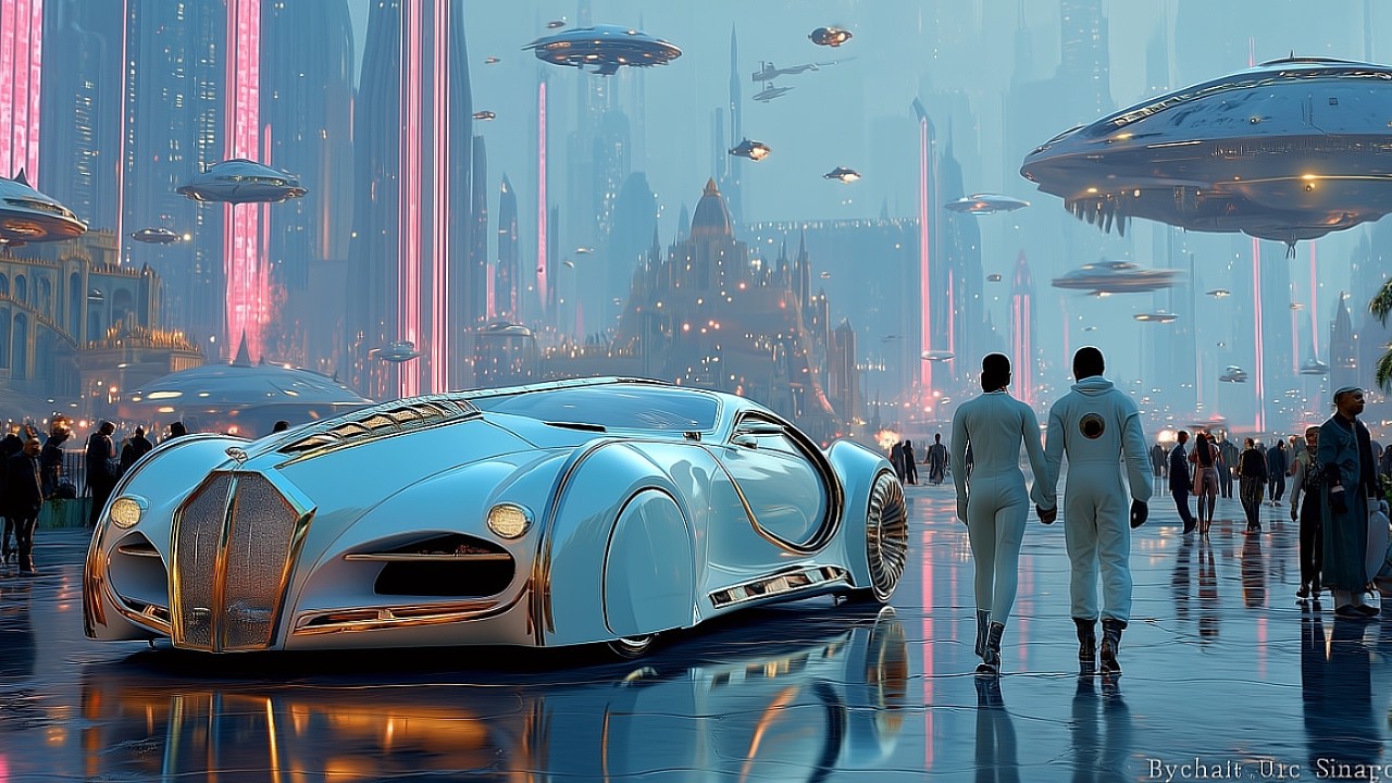 Life in 4100 🚀 Inside the Ultimate Futuristic City Above the Clouds (4K)