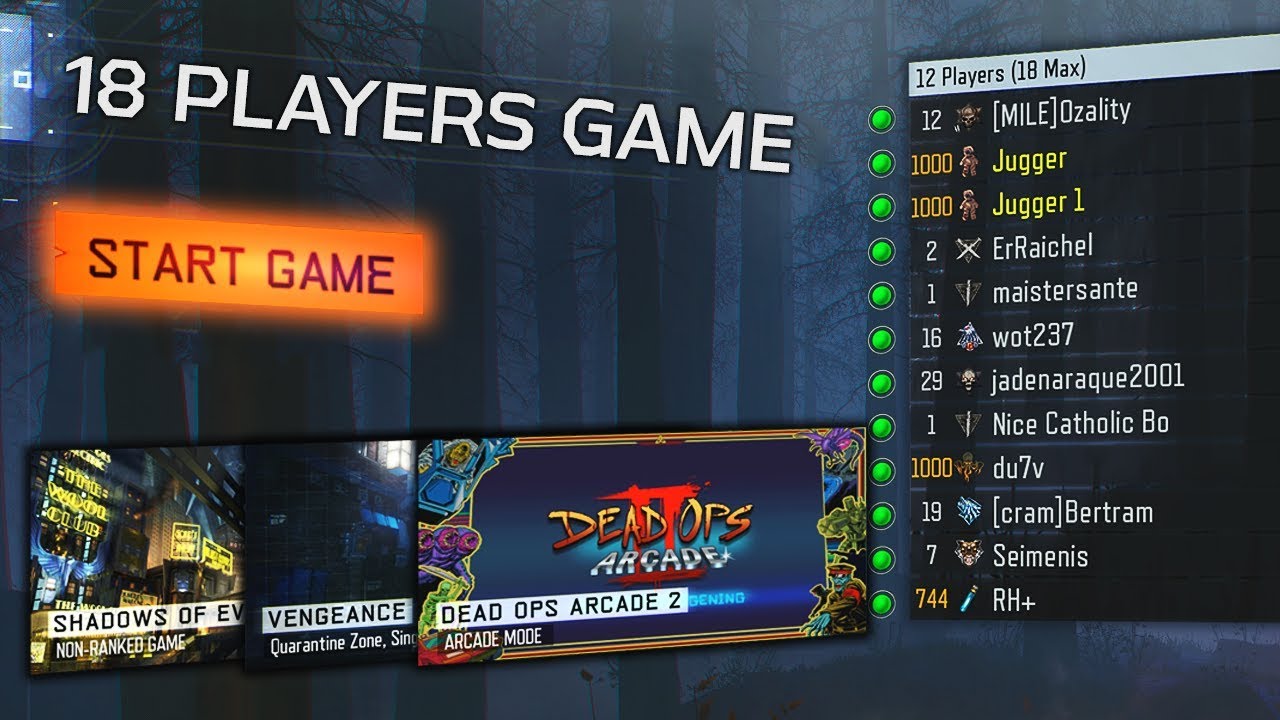 How to PLAY with 18 PLAYERS in ANY GAME MODE on Black Ops 3! (BO3 Glitch 2022)