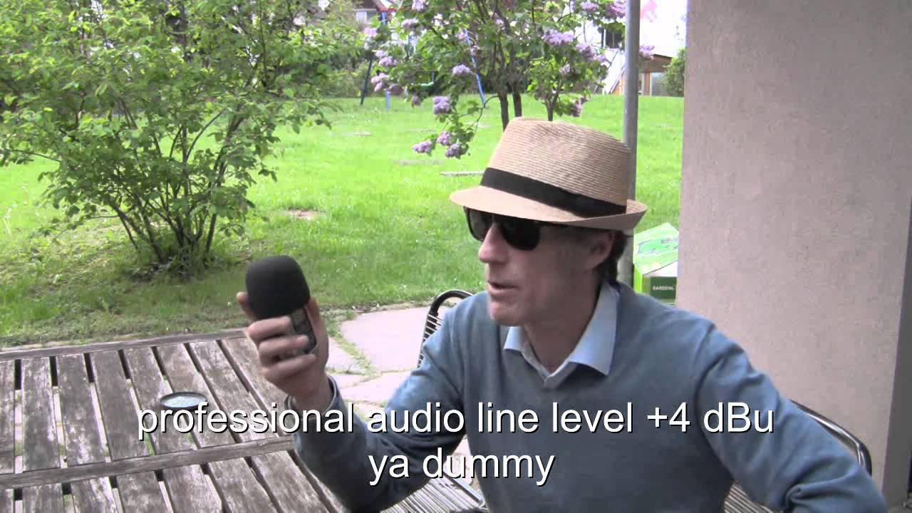 zoom h2 digital recorder line level problem