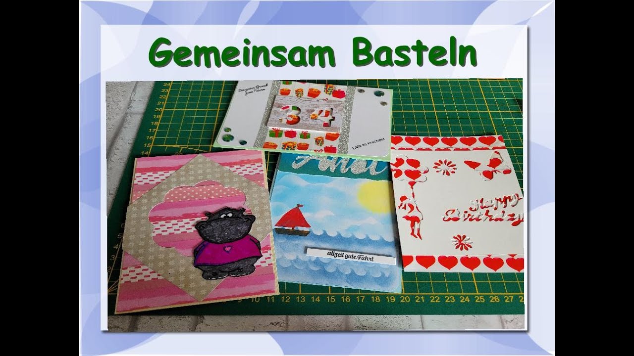 Ergebnis zum Aufruf: gemeinsam Basteln mit Washi Tape & Stanznegativen