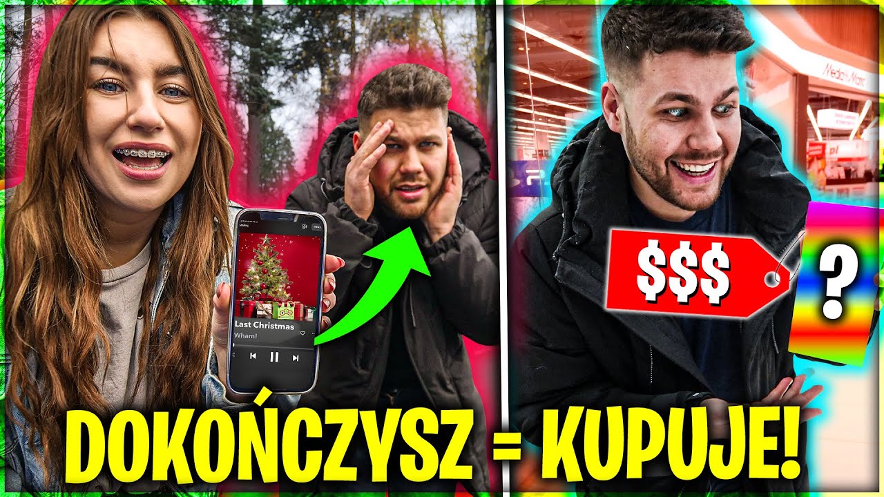 KUPUJE MU WSZYSTKO, JEŚLI DOKOŃCZY ŚWIĄTECZNĄ PIOSENKĘ!