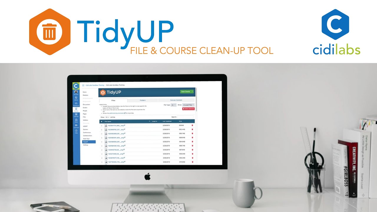 TidyUP: File and Page Cleanup Tools for Canvas