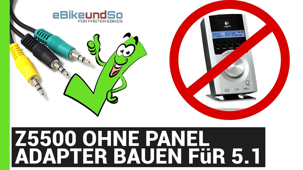 Z5500 ohne Panel - Adapter bauen 5.1 Surround Sound  3x 3,5mm Klinkenstecker - Belegungsplan Z 5500
