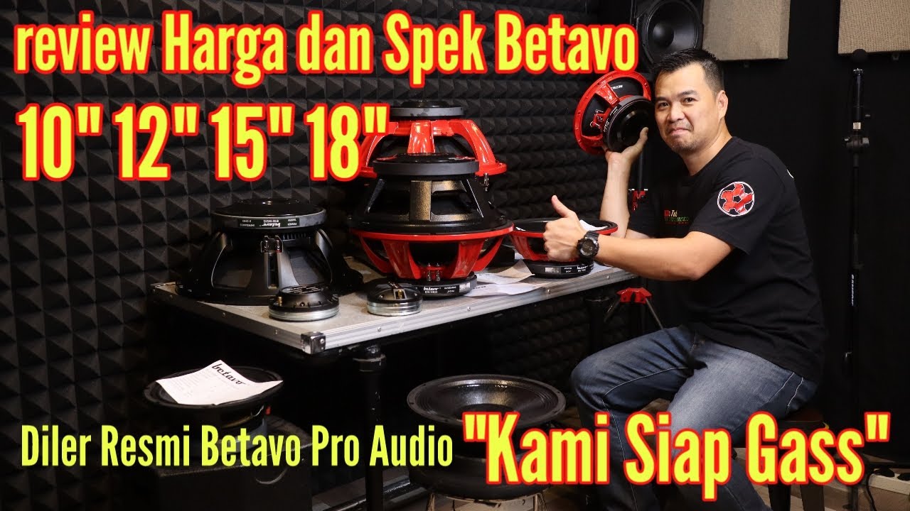 Review Produk dan Harga Speaker Betavo Pro Audio di toko Fortino Pro Audio Manado 2022