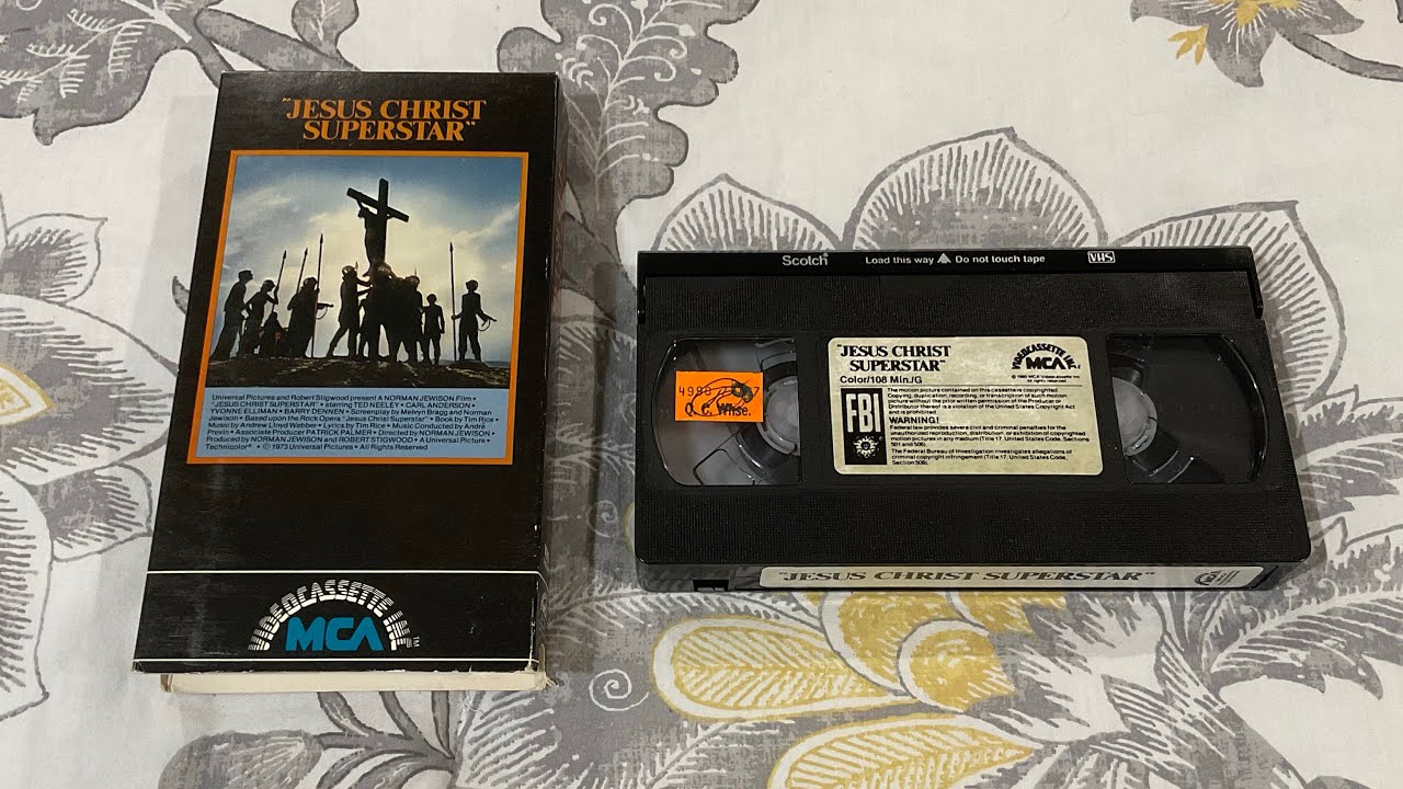 Opening & Closing to Jesus Christ Superstar 1980 VHS [MCA Videocassette, Inc.]