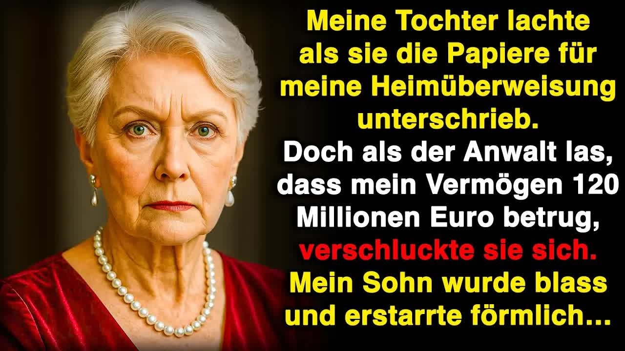 Meine Tochter lachte, als sie meine Überweisung unterschrieb, aber der Anwalt las mein Vermögen