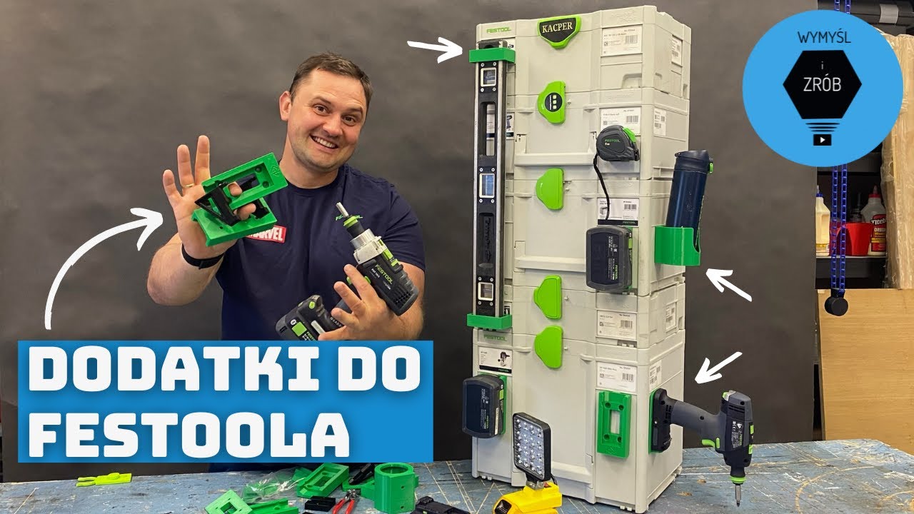 Akcesoria do elektronarzędzi i stolarskie, dodatki do Festoola - z drukarki 3D