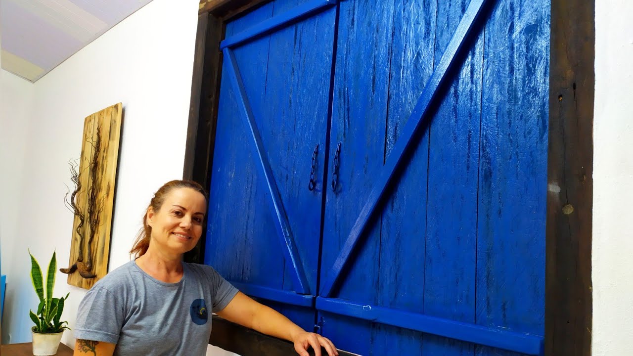 DIY Janela Antiga de Madeira
