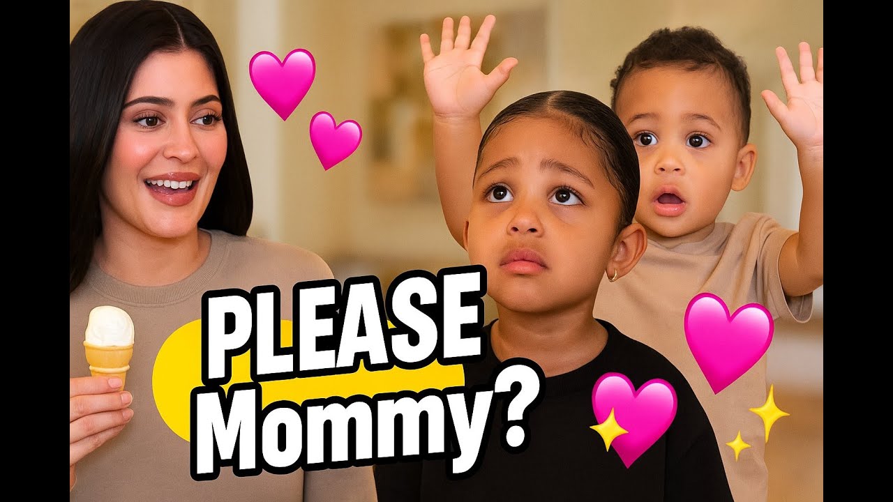 Kylie Jenner MELTS After Stormi & Aire Beg For Ice Cream – Cutest Mom Moment EVER!