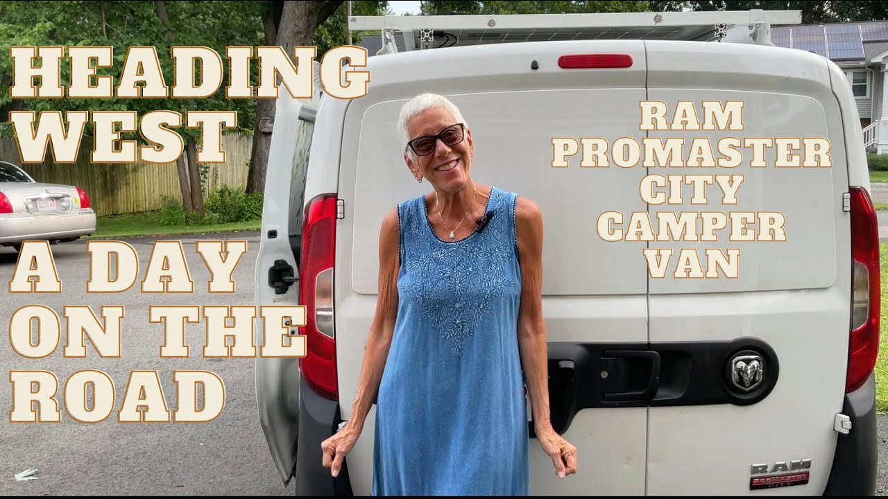 SENIOR SOLO WOMAN - ROADTRIP IN CAMPERVAN - HEADING WEST - A DAY IN THE LIFE OF LULU ON THE ROAD!!