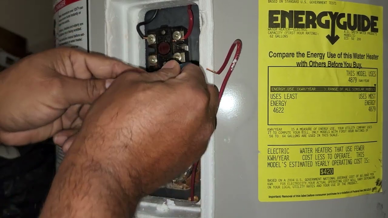 así se cambia un termostato térmico de un water heater o calenton de agua