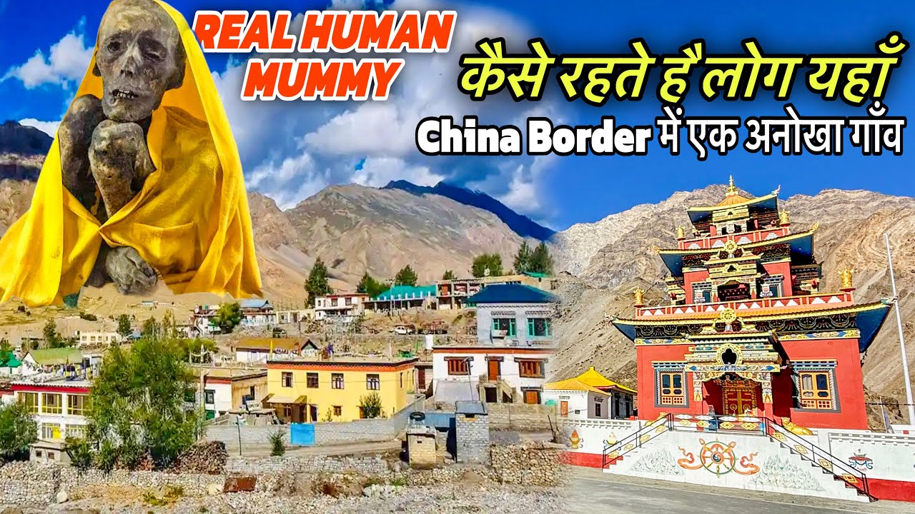 Real life of Gue village near China border 😱 Spiti valley | Gue mummy and Monastery 