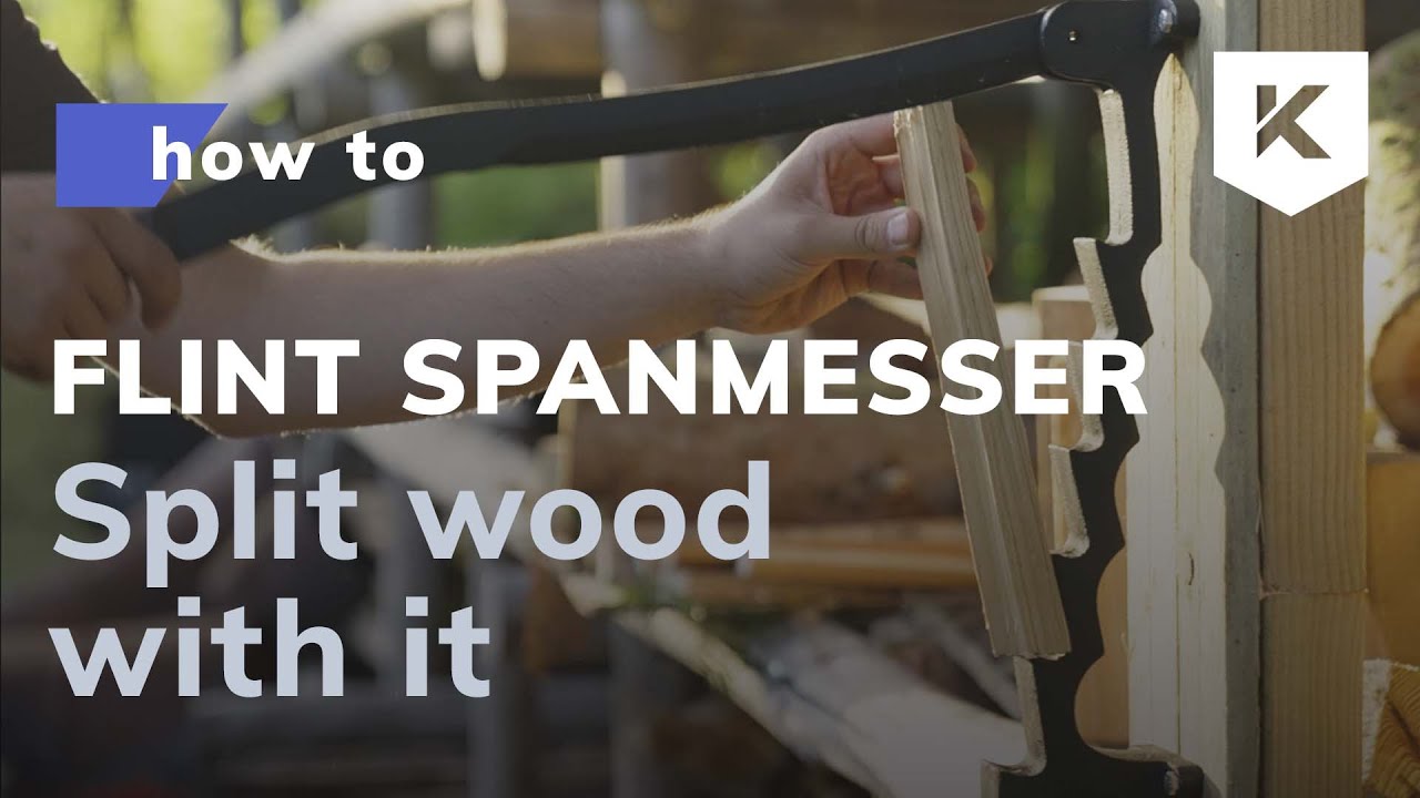 How to use a Flint Spanmesser | Easy way to split wood