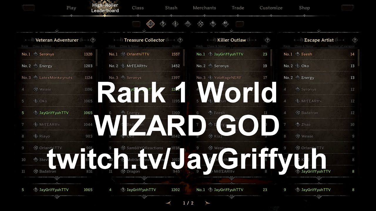 Rank 1 Wizard | High Roller Solo 1