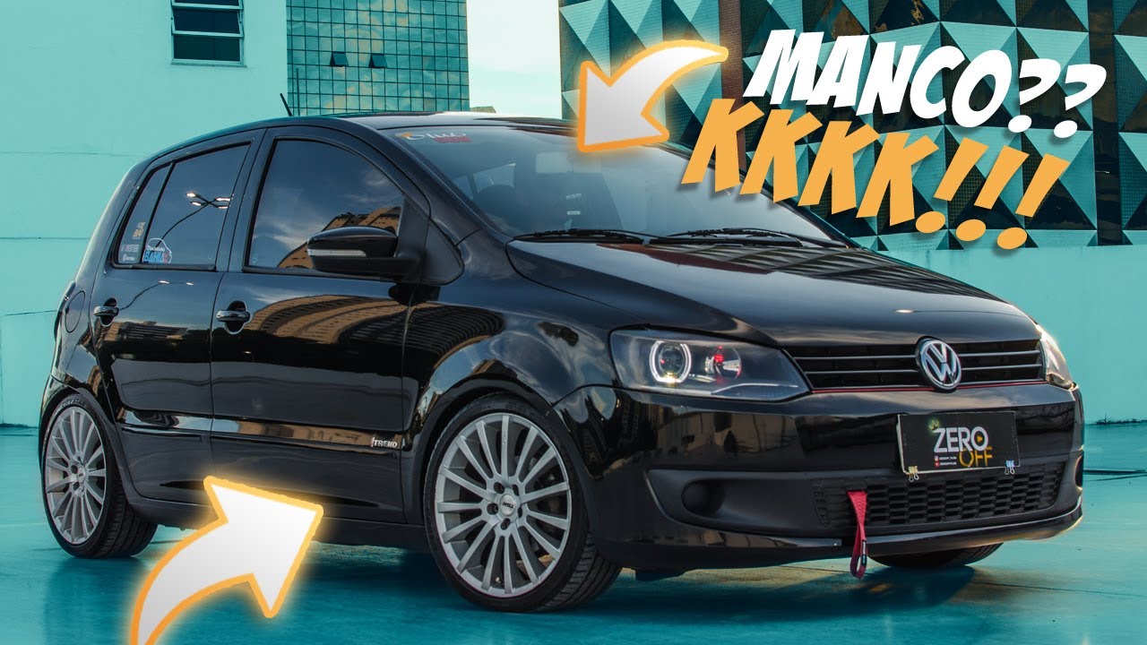 VW FOX REBAIXADO ARO 17 + ESCAPAMENTO ESPORTIVO - Esse CORRE!!!