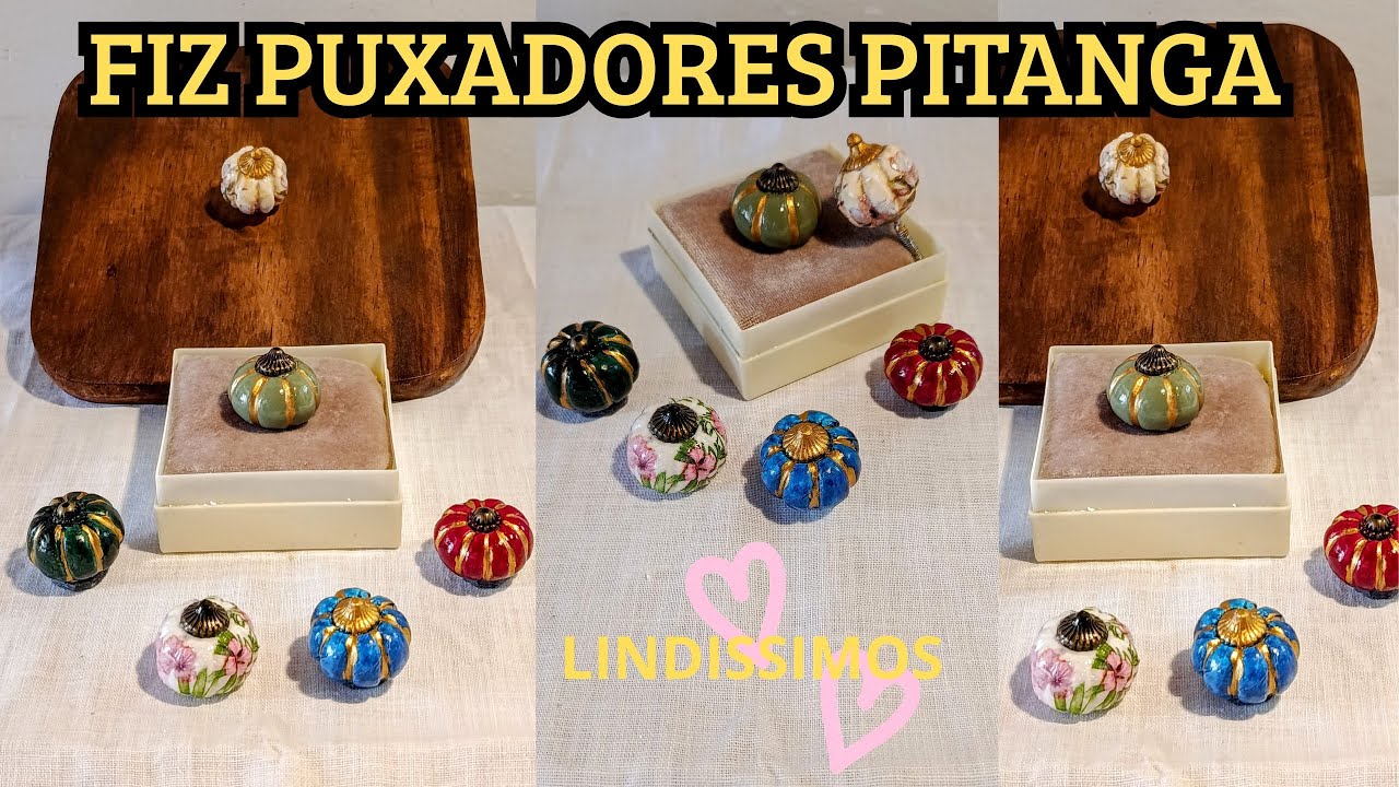 Diy| Como fazer puxadores de cerâmica modelo pitanga