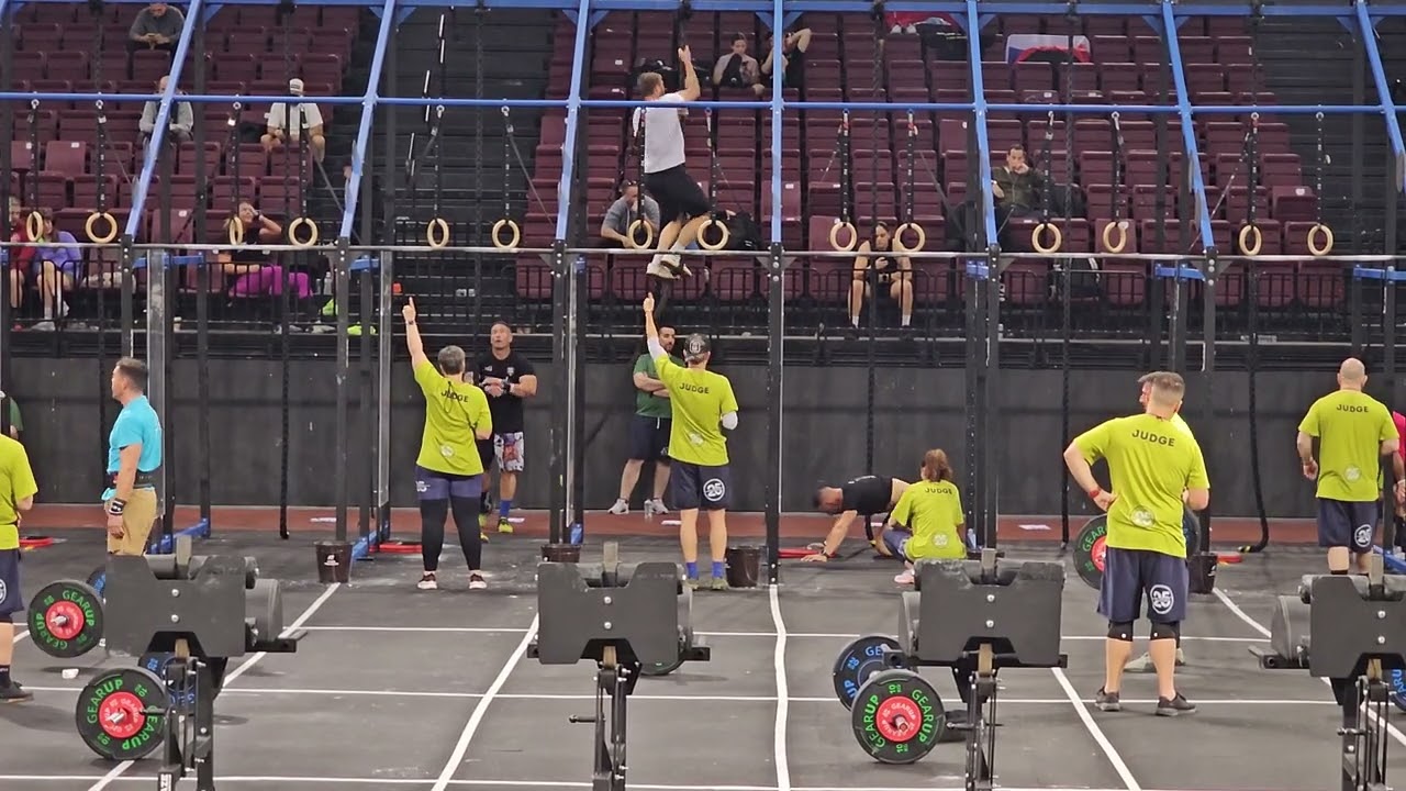 Athens Throwdown 2025 masters 40-45 wod 2 manolis christou