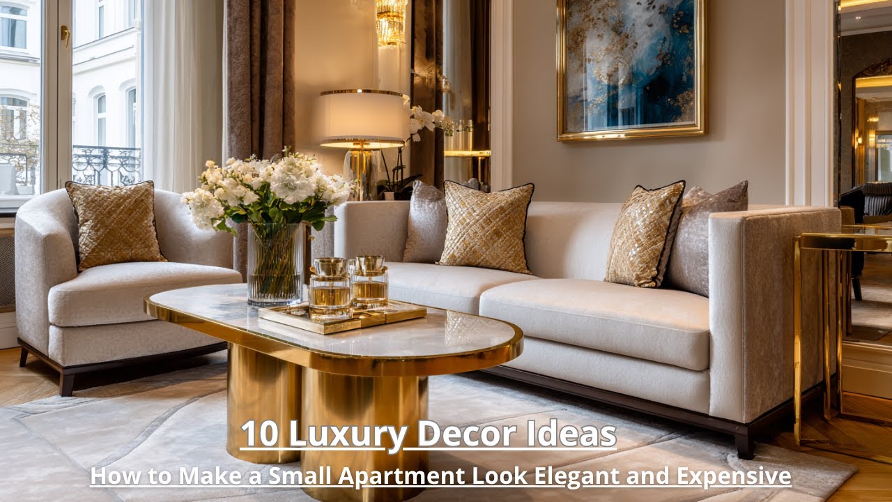 10 Top Elegant Small Apartment: Fall in Love with Luxury D&eacute;cor Ideas
