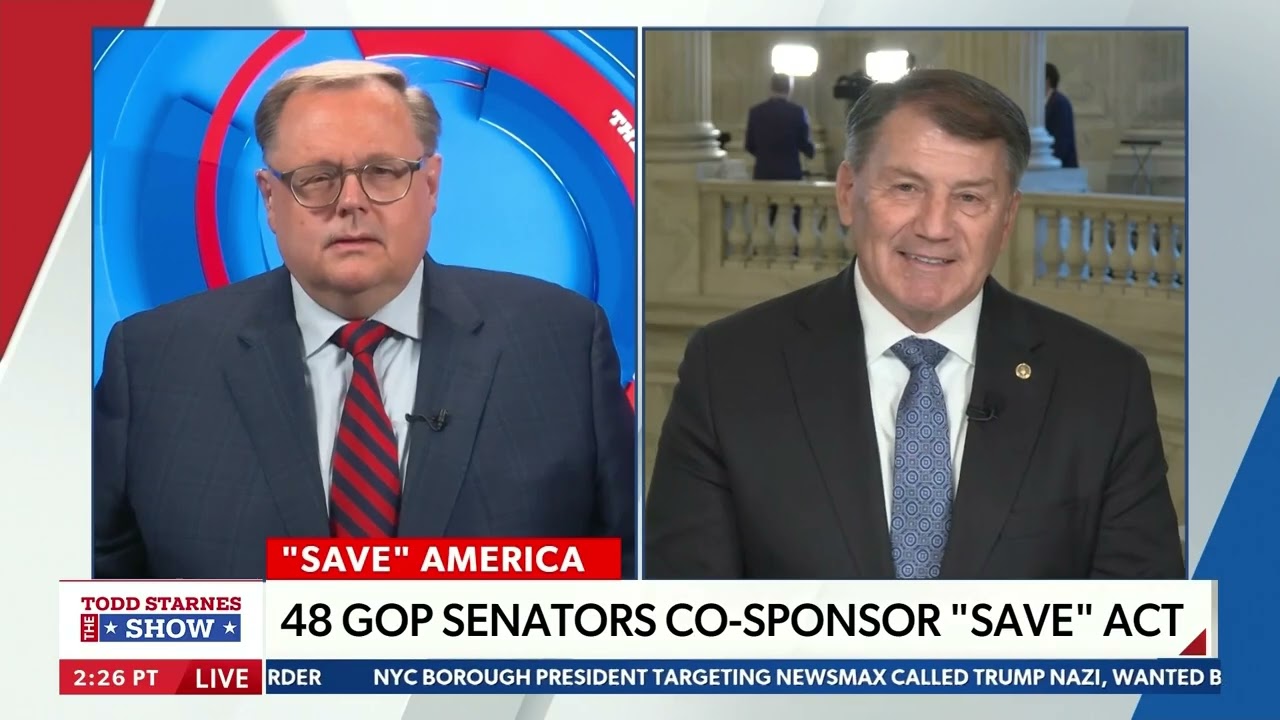 Rounds Talks SAVE Act with Newsmax's Todd Starnes