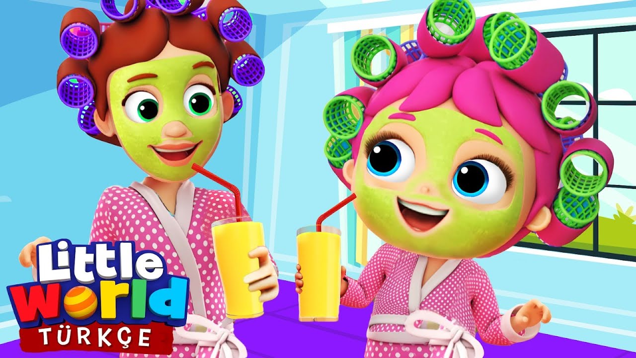 Annecim Çok Tatlı, Seni Seviyorum | Eğlenceli Ve Öğretici Bebek Şarkıları | Little World Türkçe
