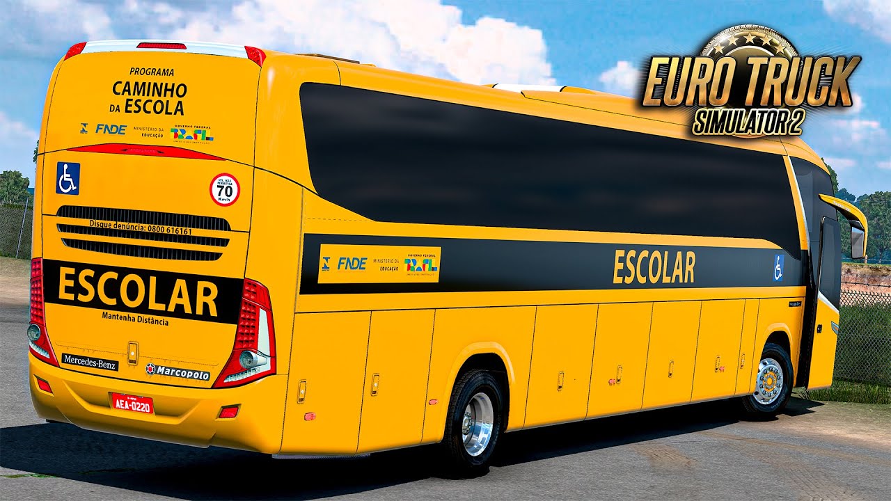 Marcopolo Paradiso G7 1200 Escolar - Euro Truck 2 Mods 1.48