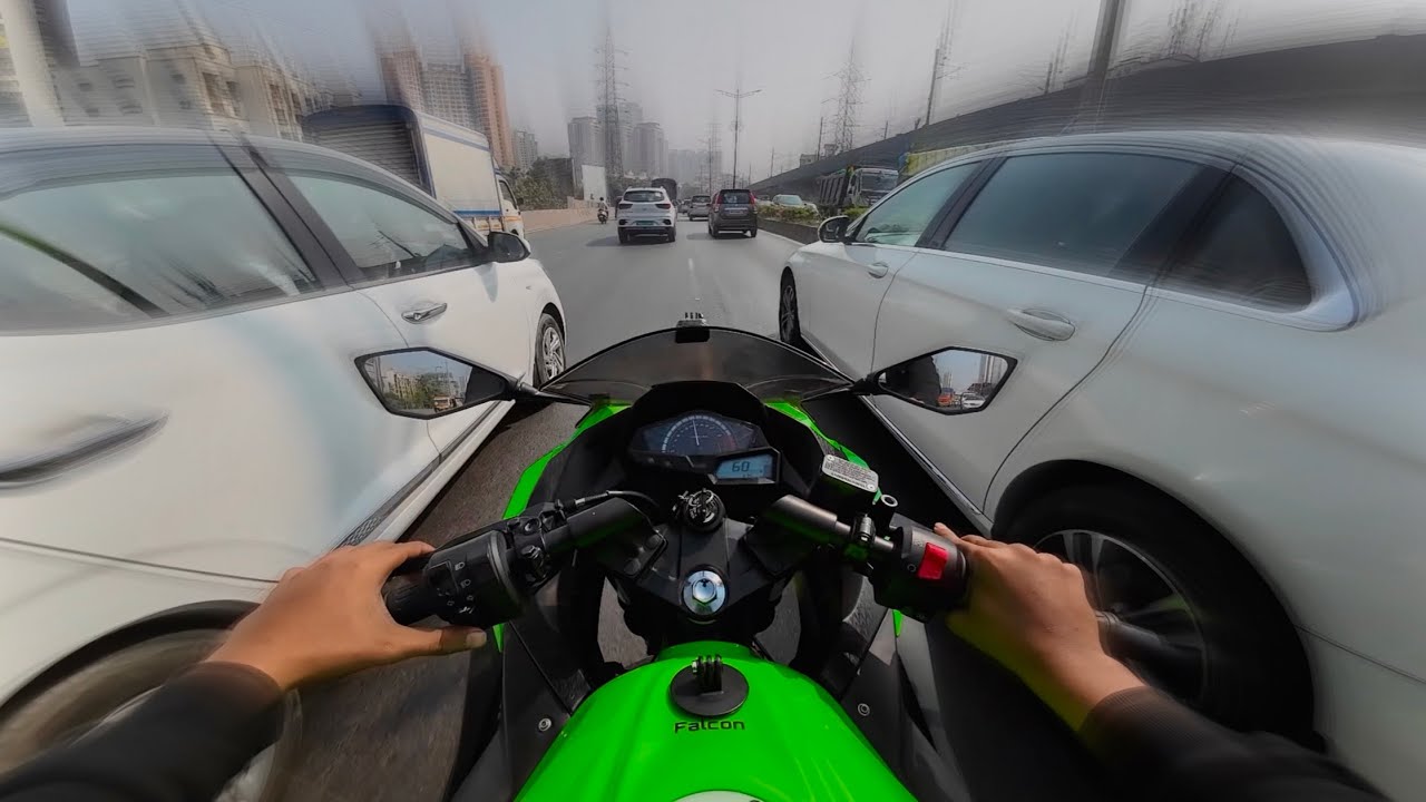 Kawasaki ninja 300 Ride around city #2 [RAW sound]
