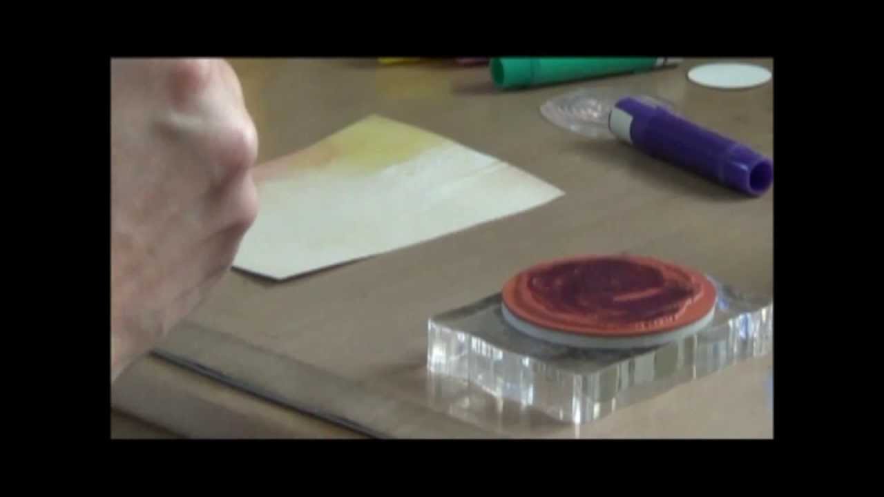 Stamping With Gesso and Gelatos