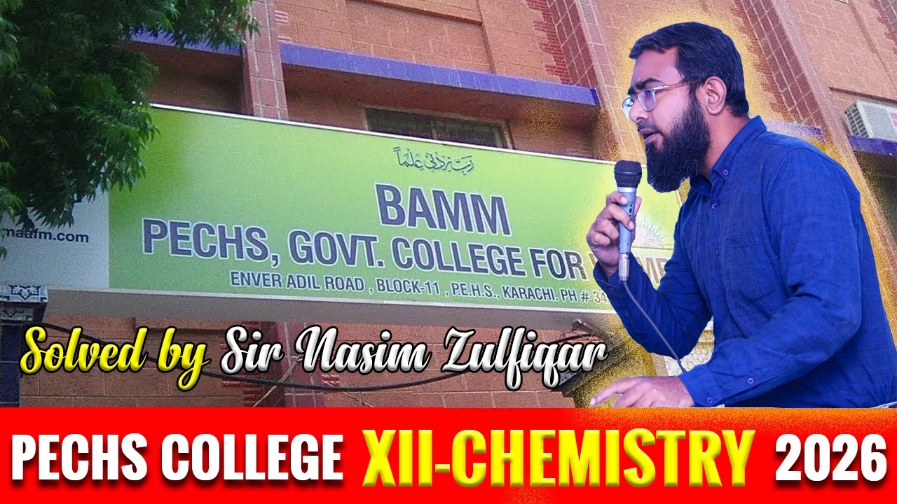 BAMM PECHS Girls College (XII-Chemistry-2026-Solved)