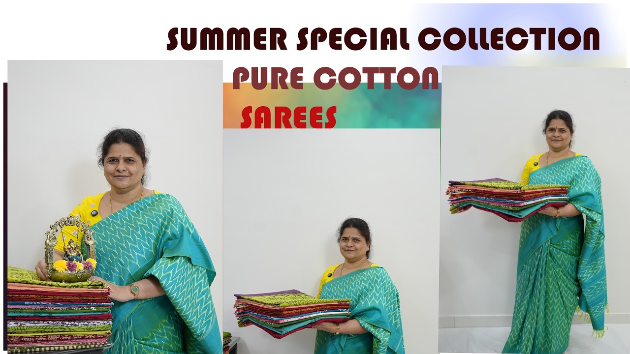 New Arrivel | Pure Cotton Sarees | Latest Collection | Saritha Reddy Sarees