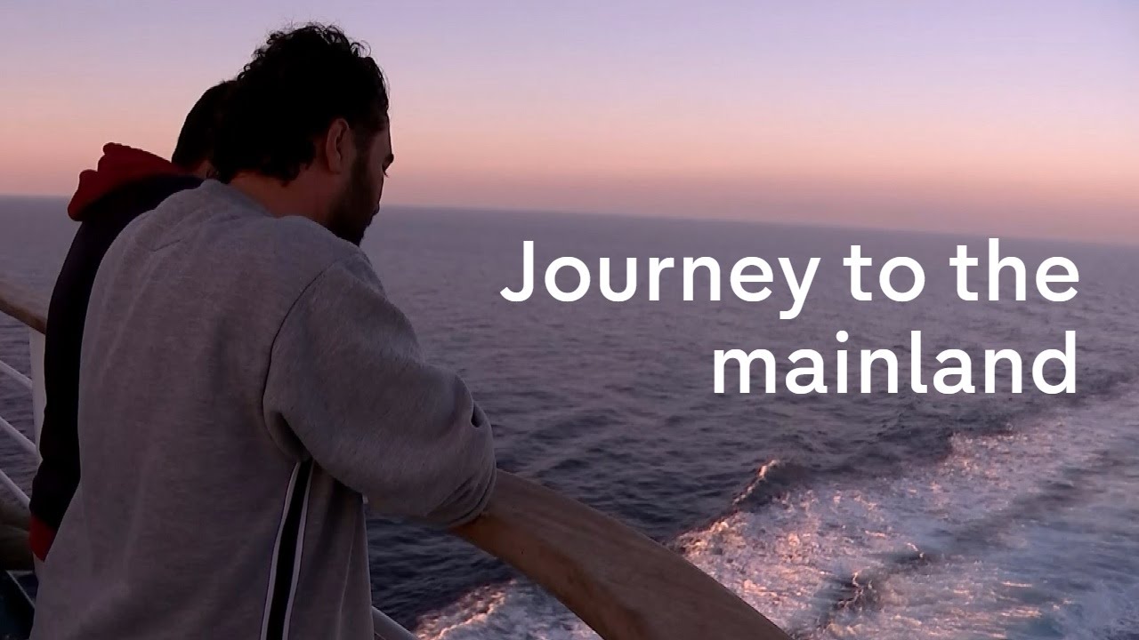 Refugee crisis: the ferry from Lesbos to mainland Europe