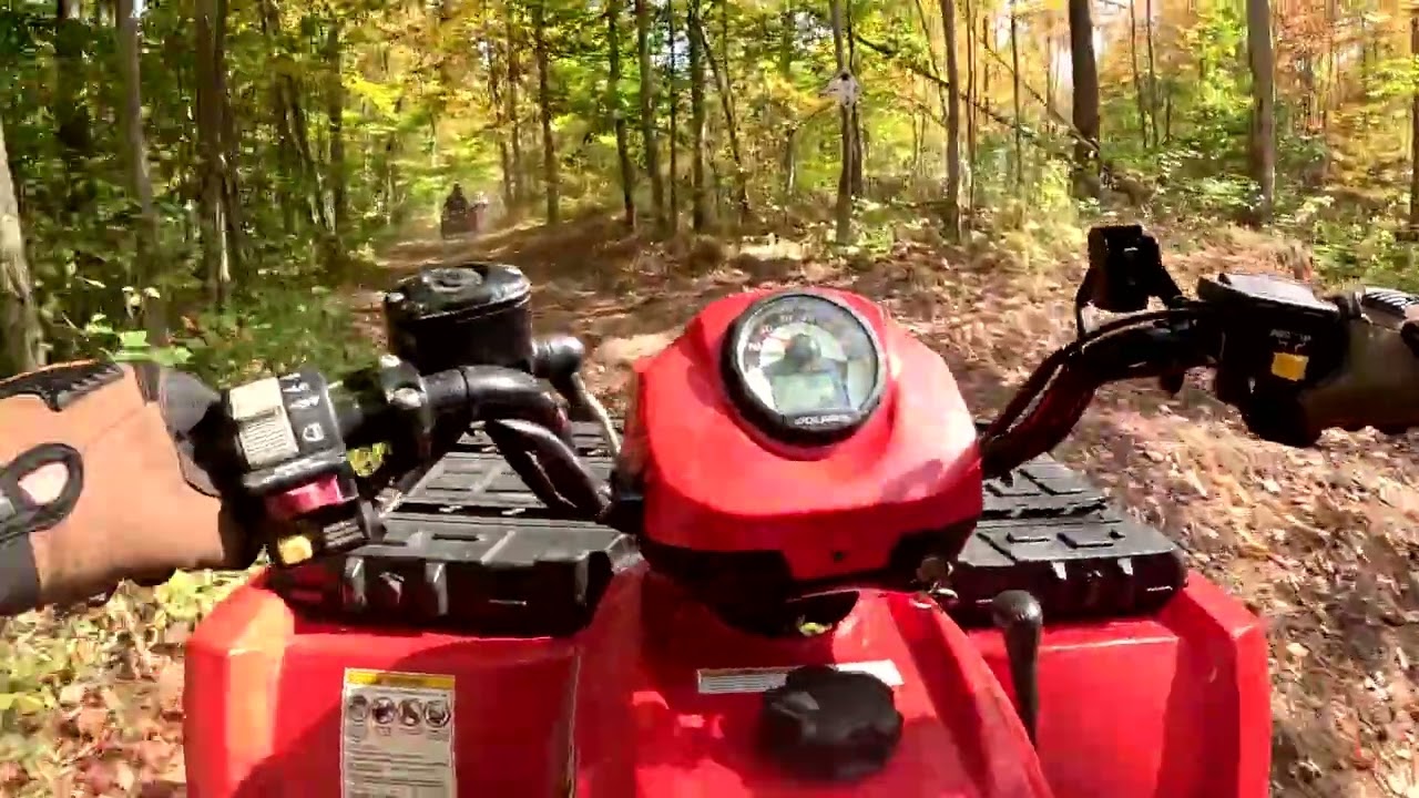 BIG BIG atv ride today in the Simcoe  forest