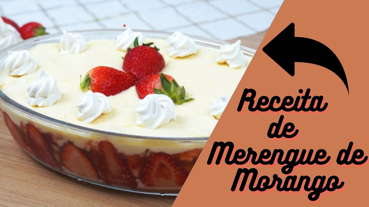Receita de Merengue de Morango, f&aacute;cil e muito deliciosa!
