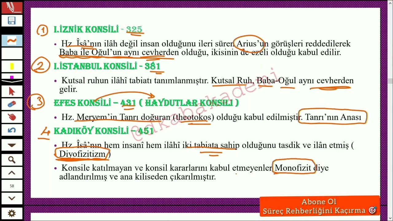 Dinler Tarihi 6 - Hristiyan Konsilleri ve Kitapları #dkab#dkab2022 #dkaböabt #dinlertarihi