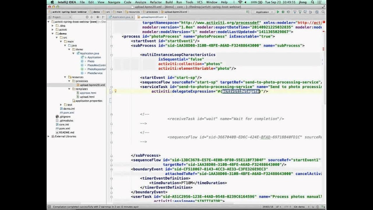 Webinar: Process Driven Spring Applications with Activiti