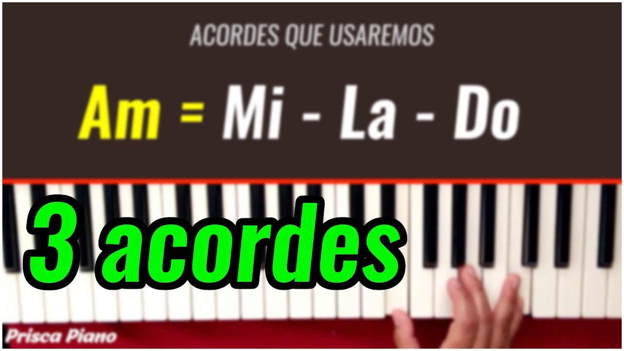 Como Tocar Cadena de coros de avivamiento | 3 Acordes | Tutorial De Piano Para Principiantes