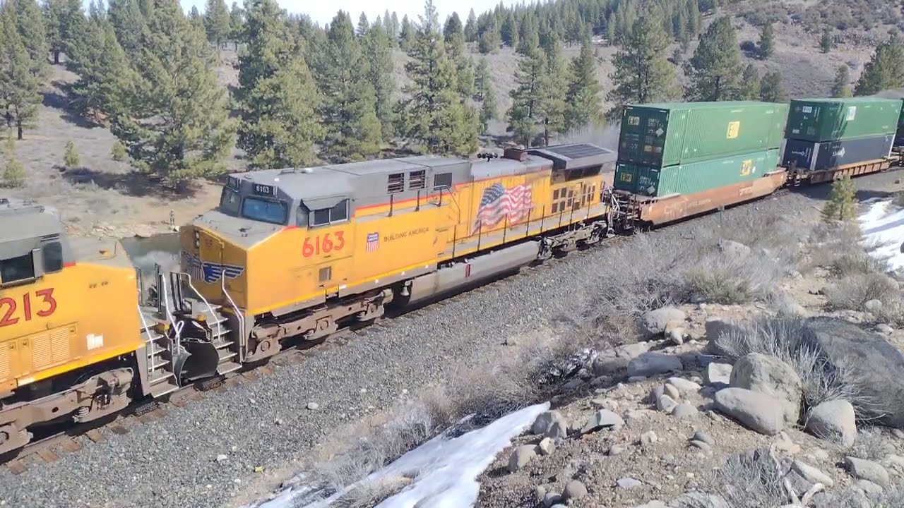 Monster EB UP Z Train At East Truckee CA! #bigbossrailfanner