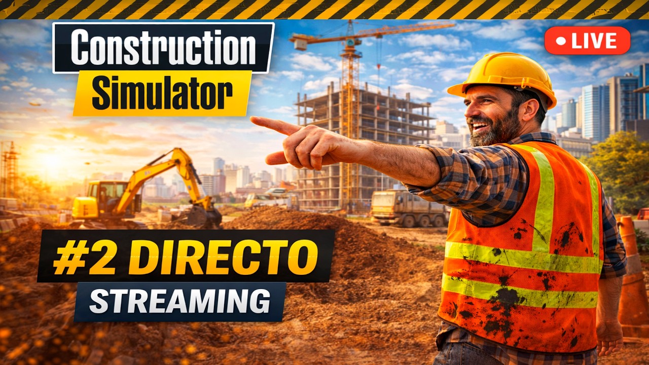 🏗️ | Mi primer contrato de 100k en CONSTRUCTION SIMULATOR | Día 2