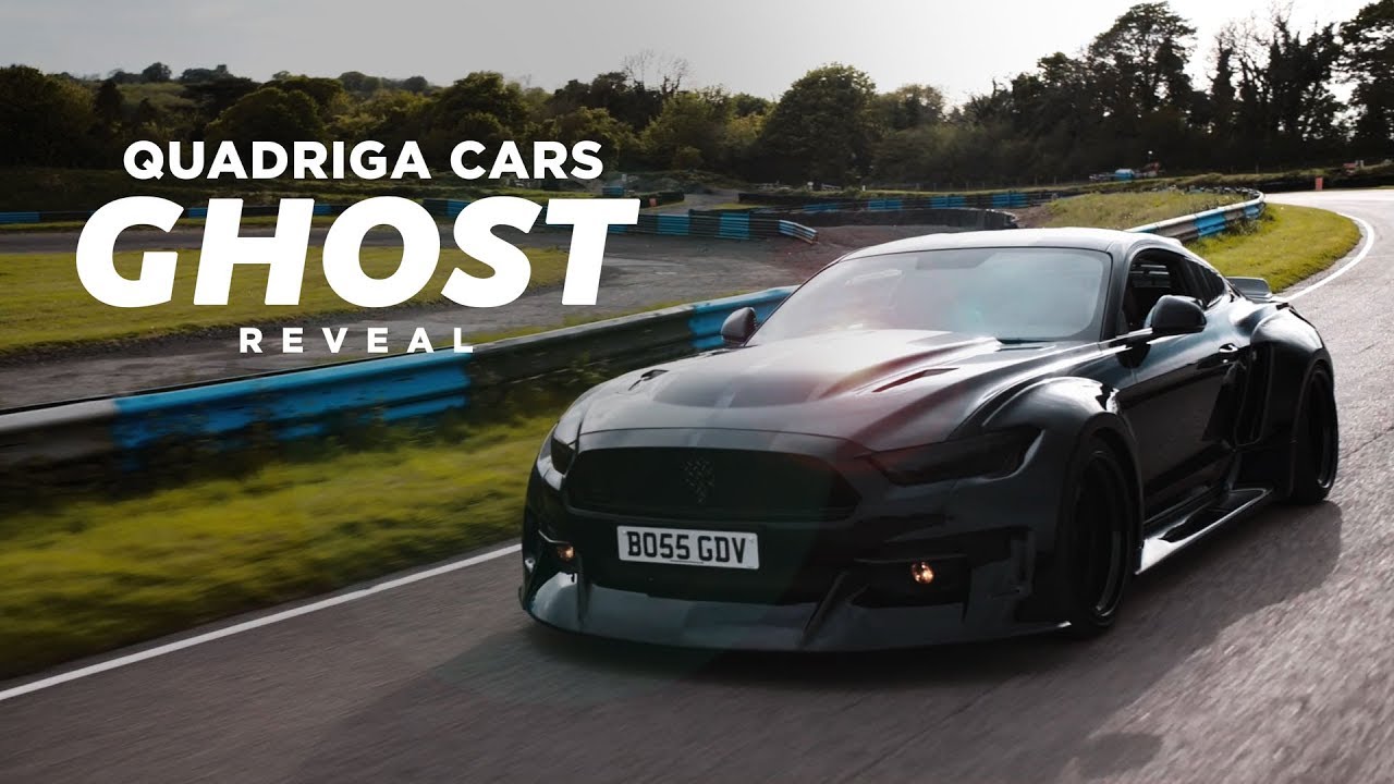 Modded Ford Mustang BATMOBILE Bodykit Tuning Reveal // Quadriga Cars GHOST - Lydden Hill, Dover
