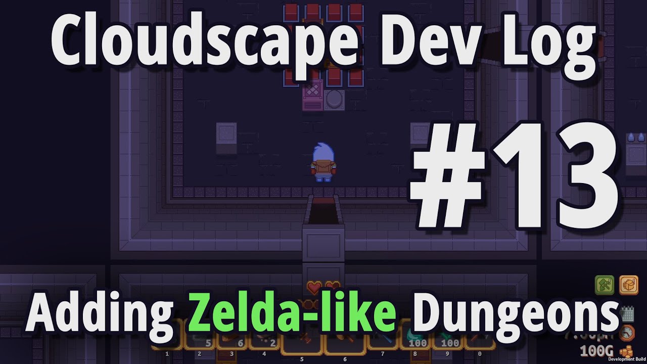 Cloudscape Dev Log #13 - Adding Zelda-like Dungeons to my solo indie game!