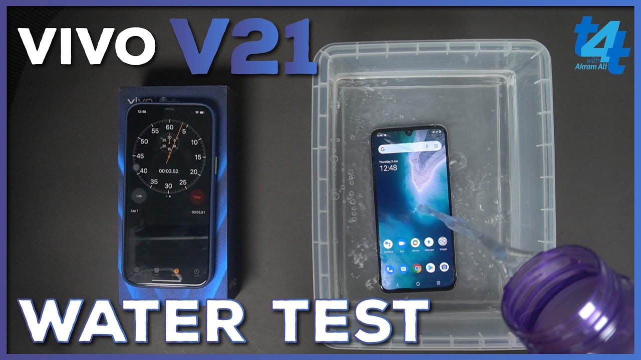 Vivo V21 Water Test  | Vivo V21 will Survive a 60 Seconds Water Test?